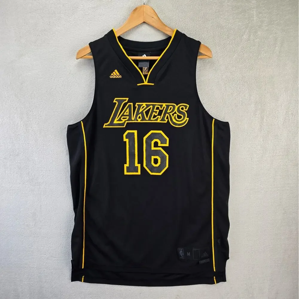 Adidas Los Angeles Lakers Pau Gasol Jersey Mens Medium Limited Edition Rare